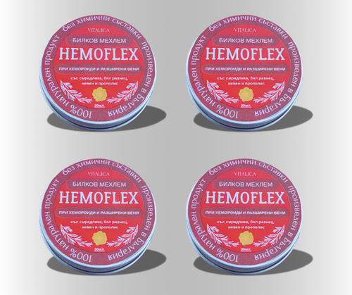 Hemoflex - мехлем при хемороиди 3бр. + 1 подарък