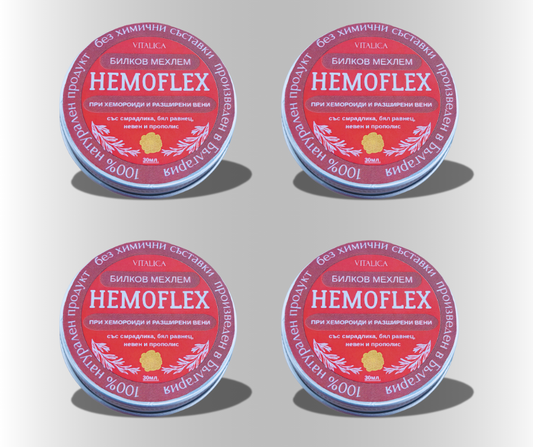 Hemoflex - мехлем при хемороиди 3бр. + 1 подарък